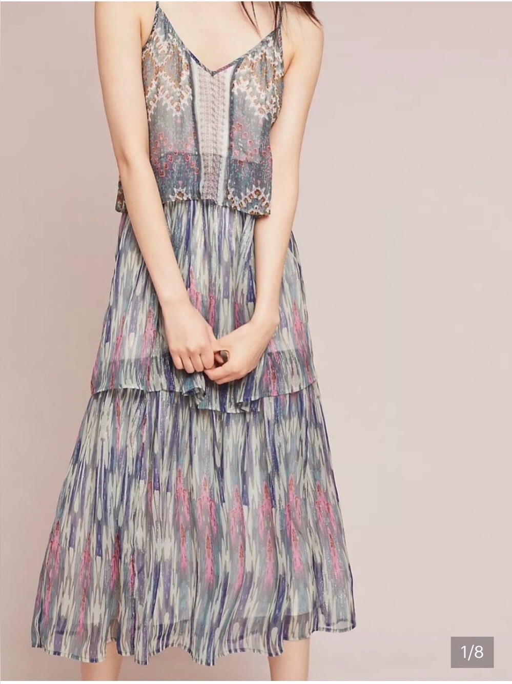 EUC Meadow Rue by Anthropologie Josie Tiered Maxi Dress — Size 2 - Picture 2 of 11